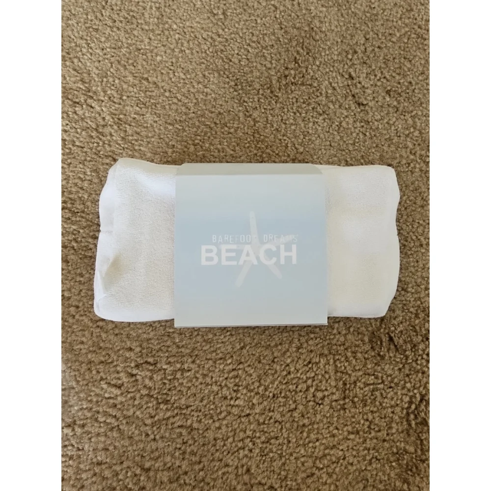 Barefoot Dreams CozyTerry 4 Piece Resort Spa Set White Sea Salt